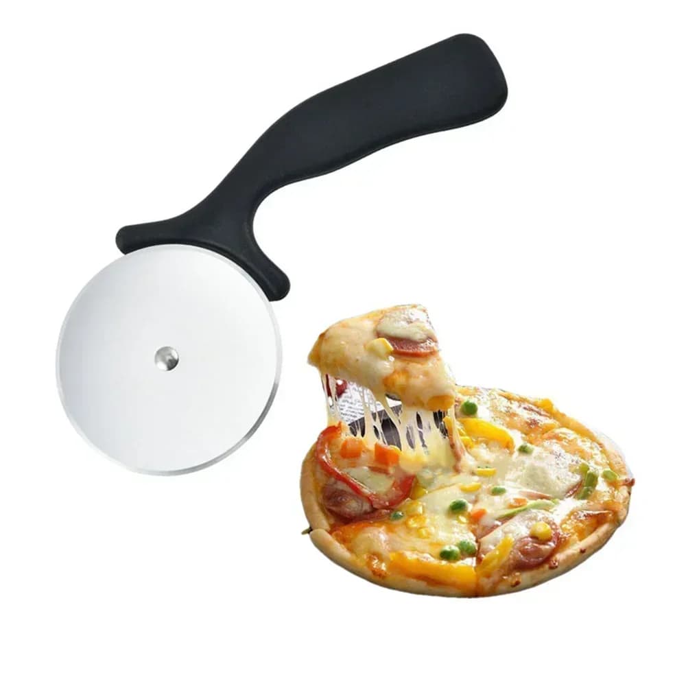Pizzaskärare i rostfritt stål – Deg- och pizzatrisse