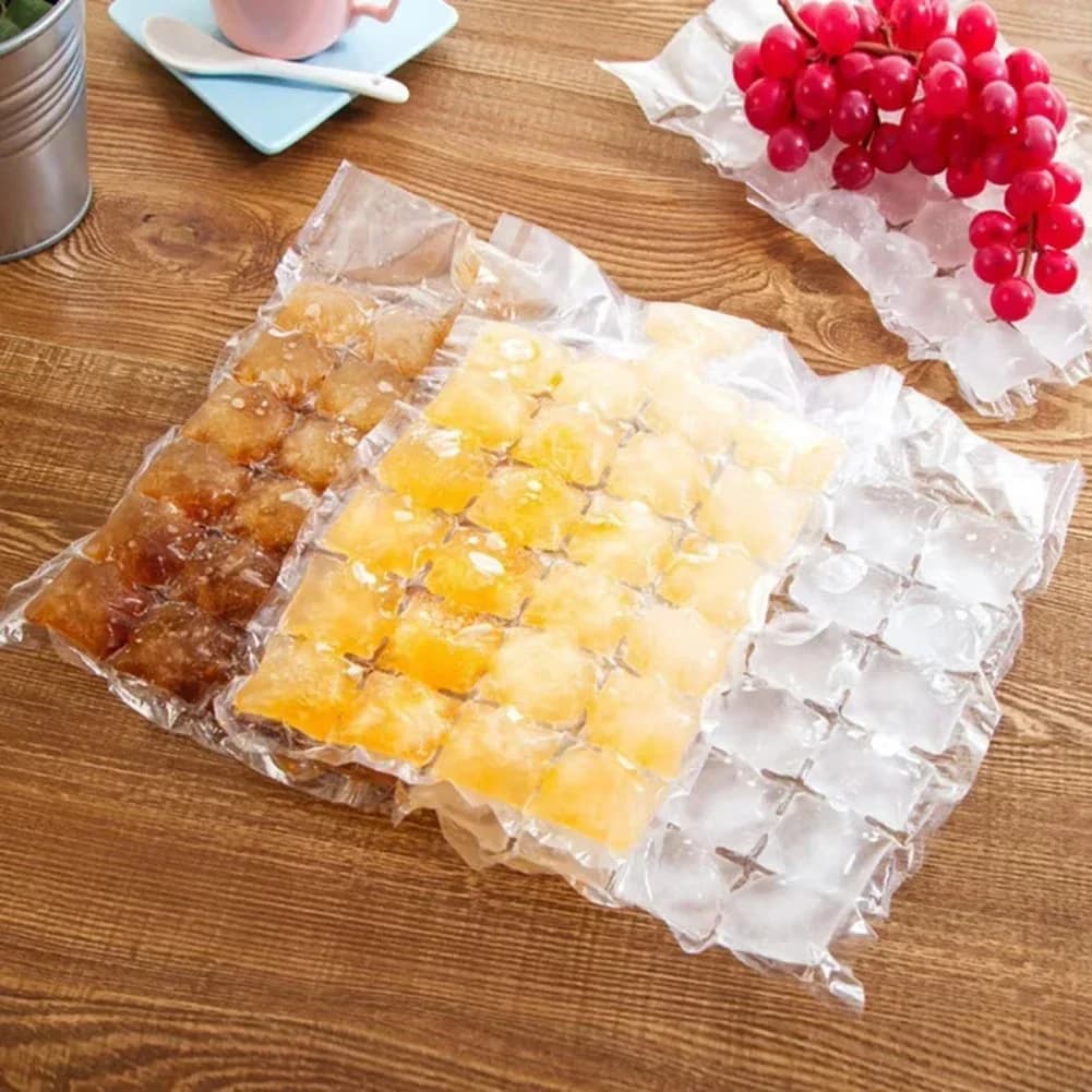 Engångsispåsar för Iskuber, 10–100-pack