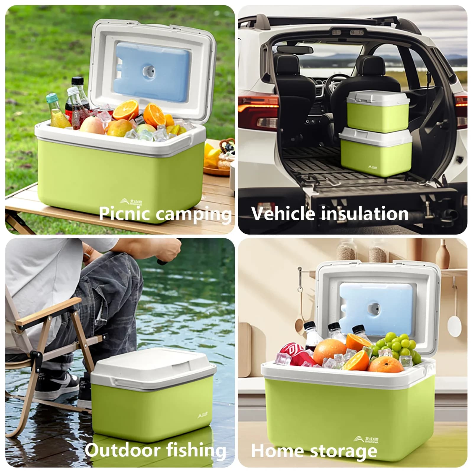 BISINNA kylväska 6L/9L/15L bärbar kylbox för camping, fiske, bil och picknick