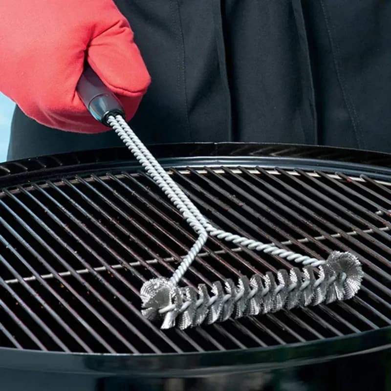 Grillborste i rostfritt stål – Effektiv rengöringsborste för grillgaller