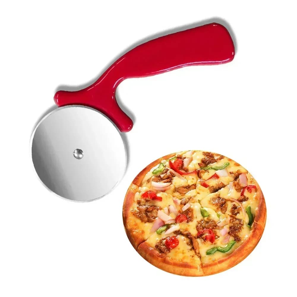 Pizzaskärare i rostfritt stål – Deg- och pizzatrisse