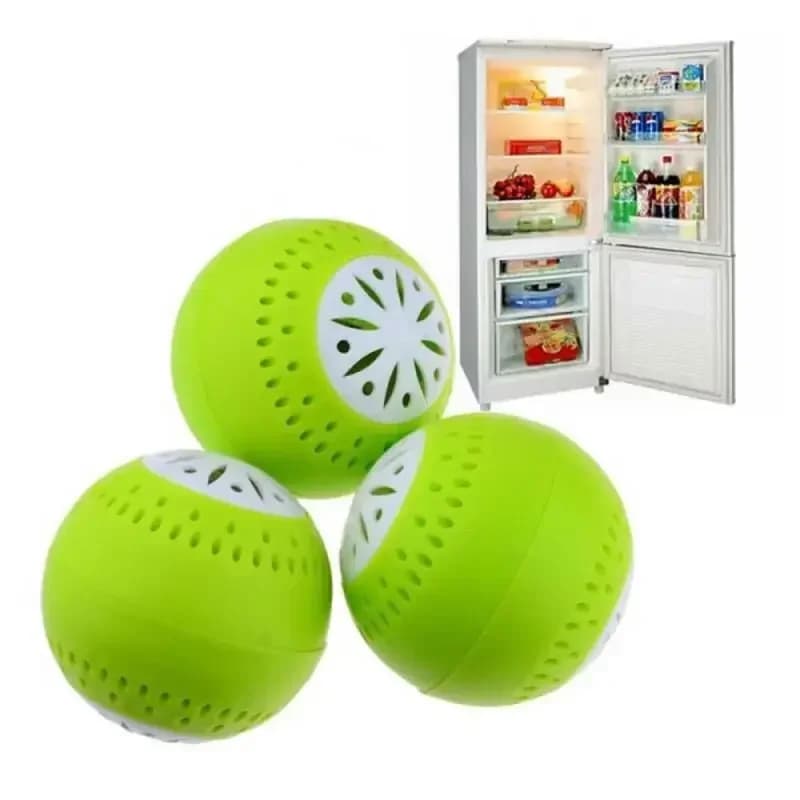 3-pack luktborttagningsbollar för kylskåp med aktivt kol – kylskåpsdeodorant