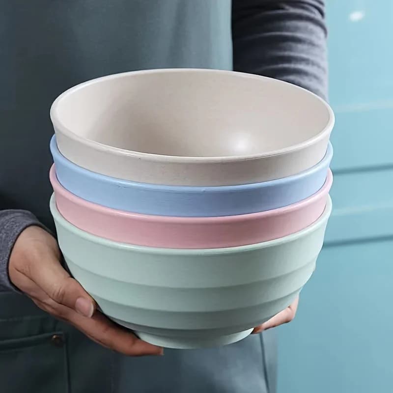 Tåligt skålset i PP-plast, 4-pack – 24 oz