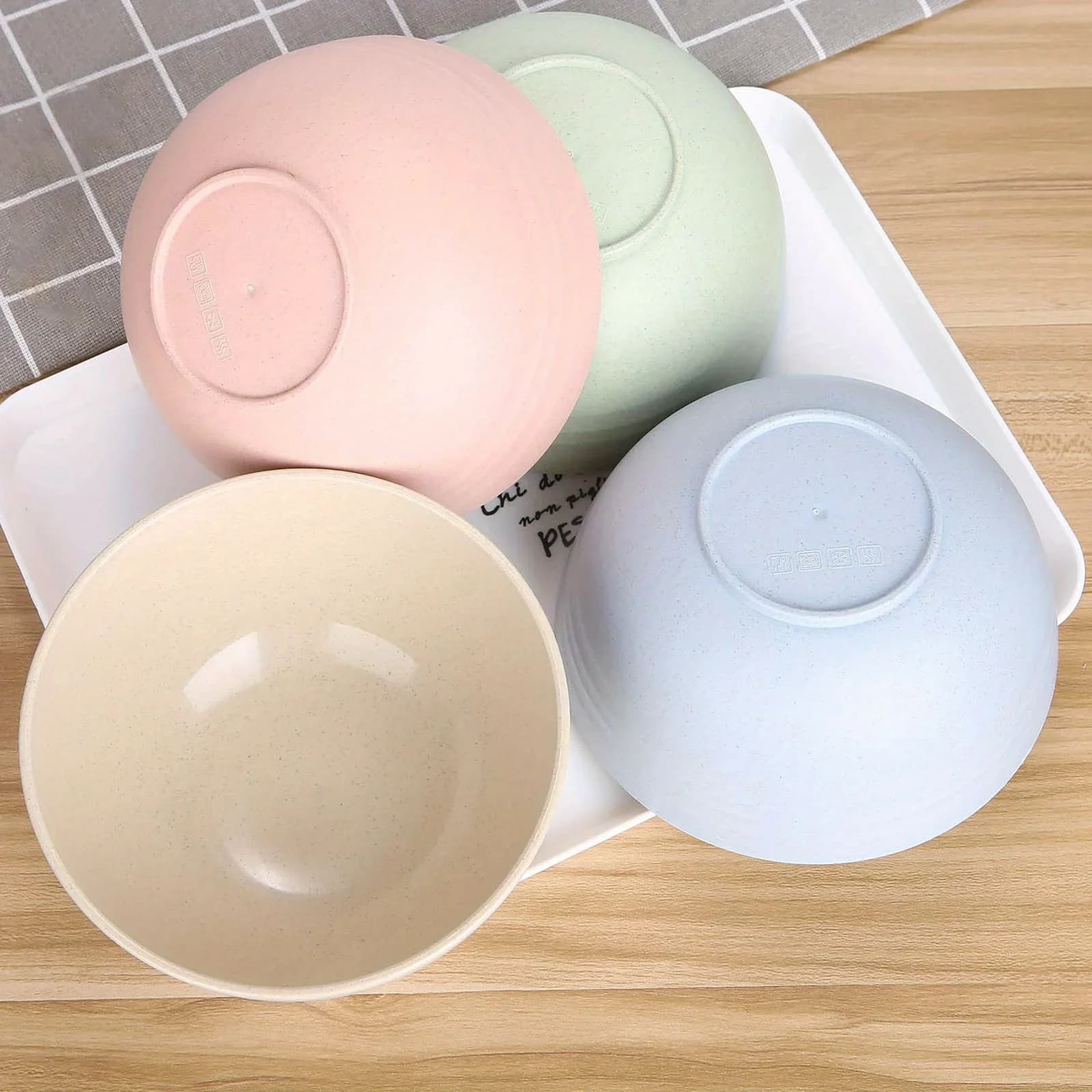 Tåligt skålset i PP-plast, 4-pack – 24 oz