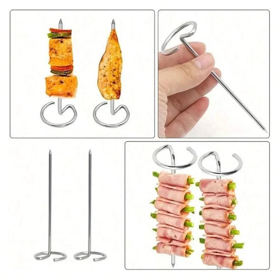 Grillspett i rostfritt stål, 10/20/30-pack