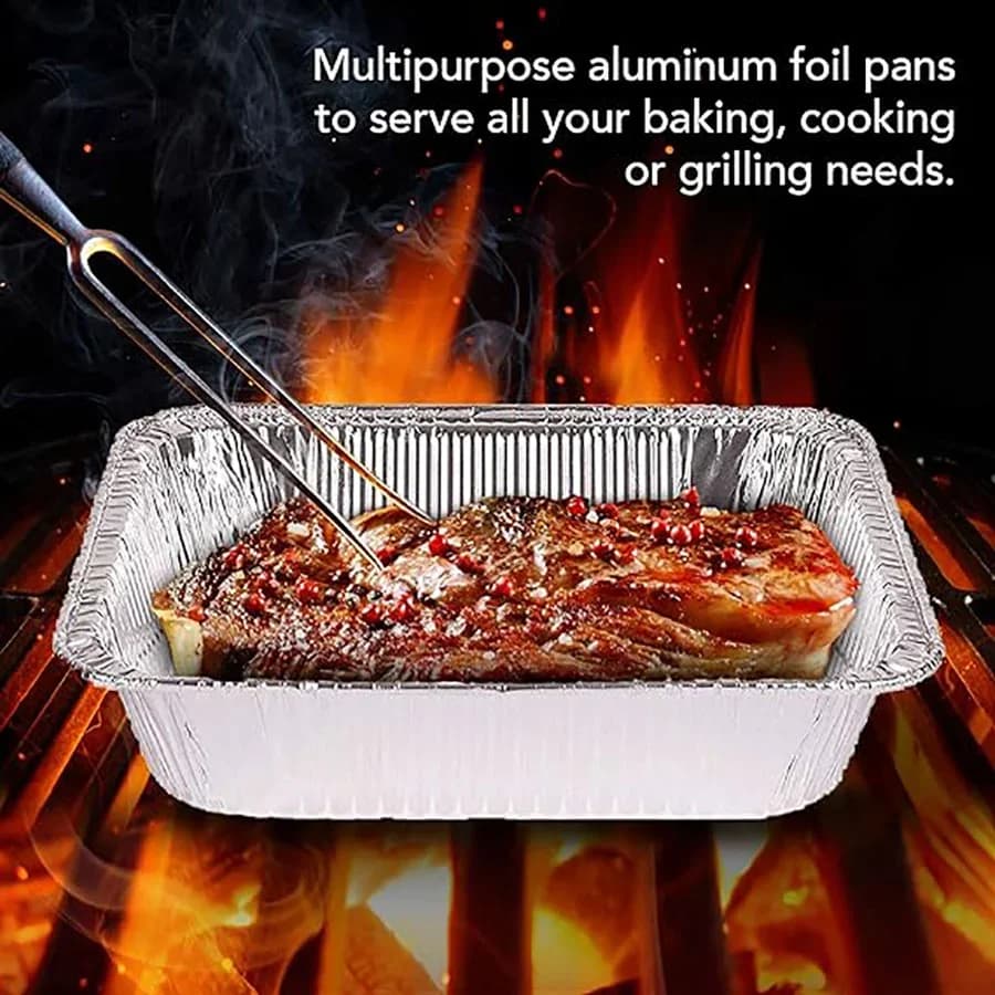 50-pack engångsformar i aluminiumfolie