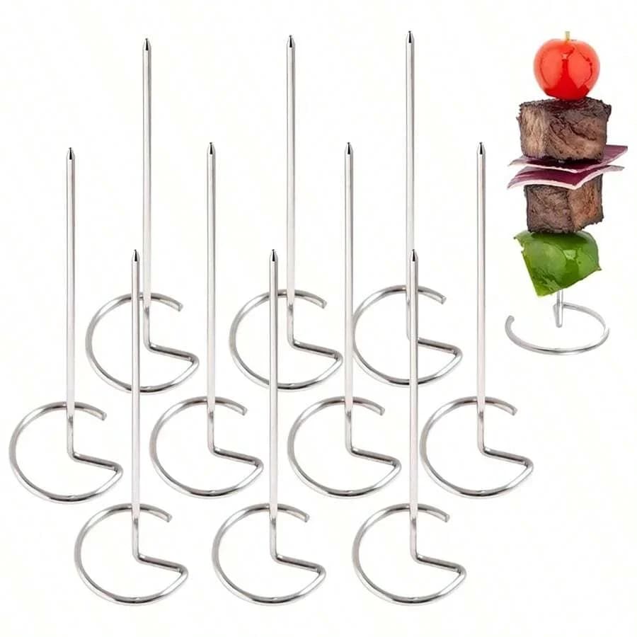 Grillspett i rostfritt stål, 10/20/30-pack