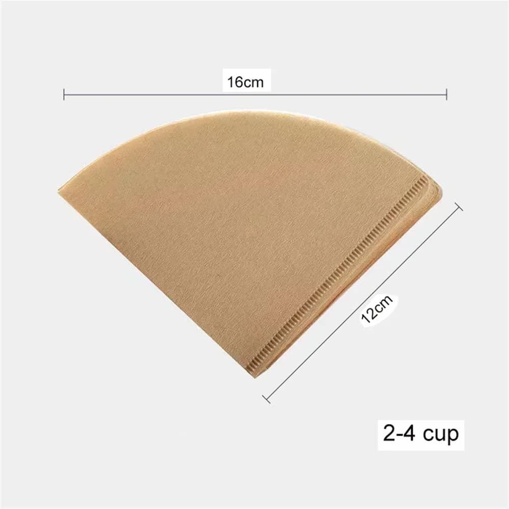 40/100-pack V60 Kaffefilter – Oblekta koniska filter för pour-over