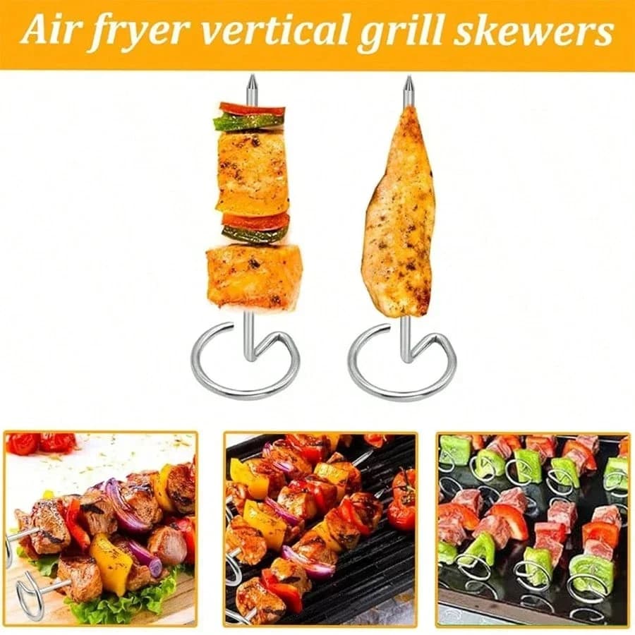 Grillspett i rostfritt stål, 10/20/30-pack