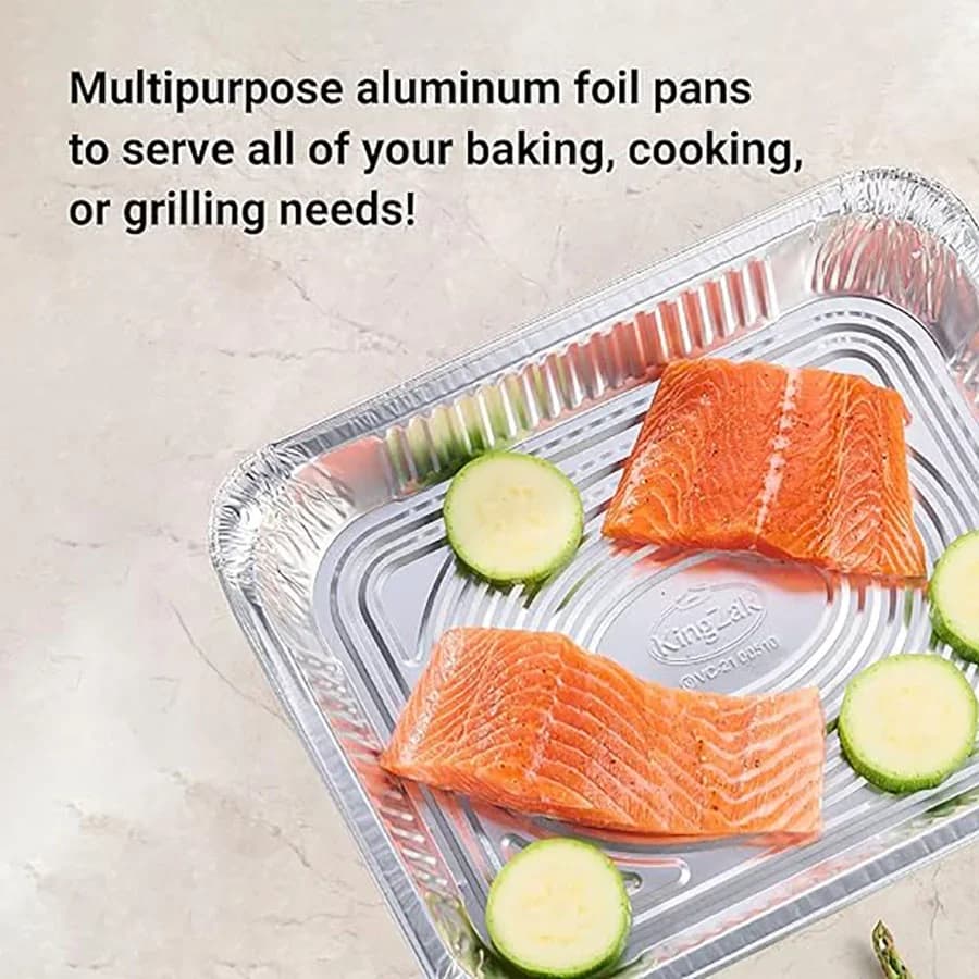 50-pack engångsformar i aluminiumfolie