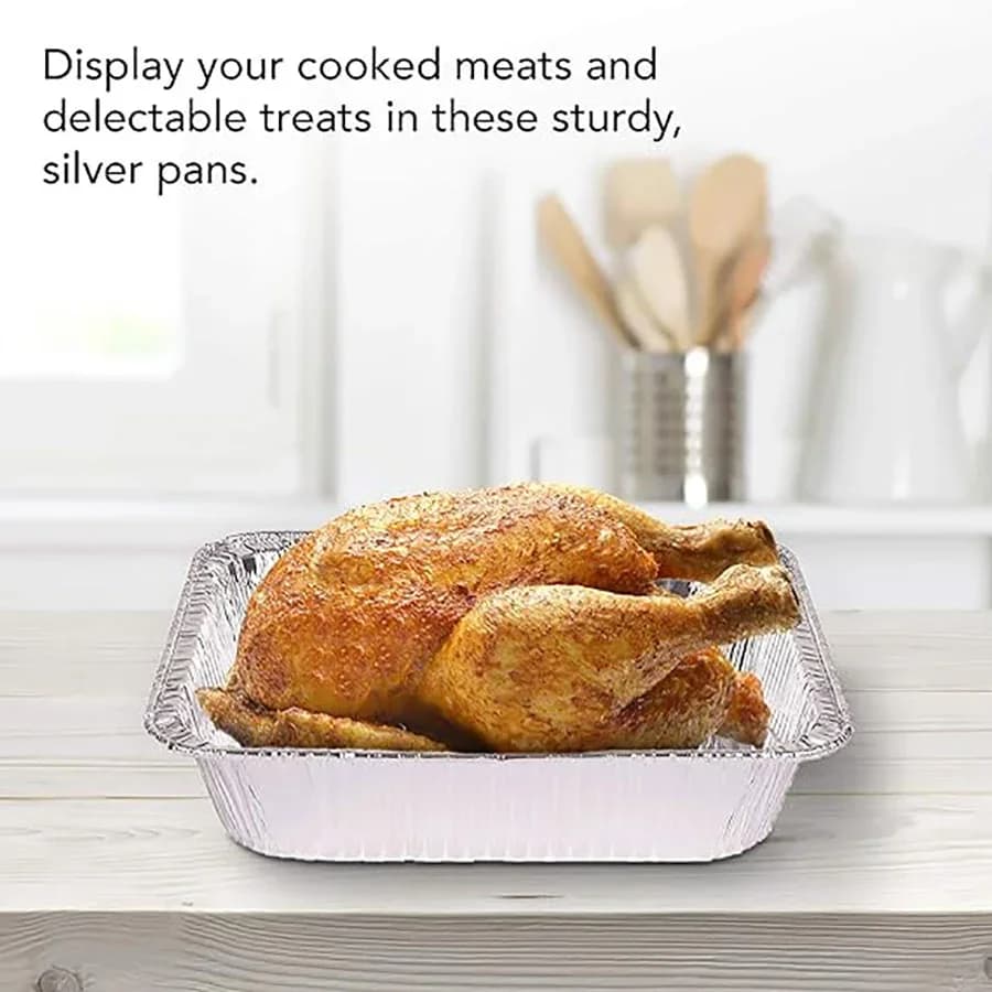 50-pack engångsformar i aluminiumfolie