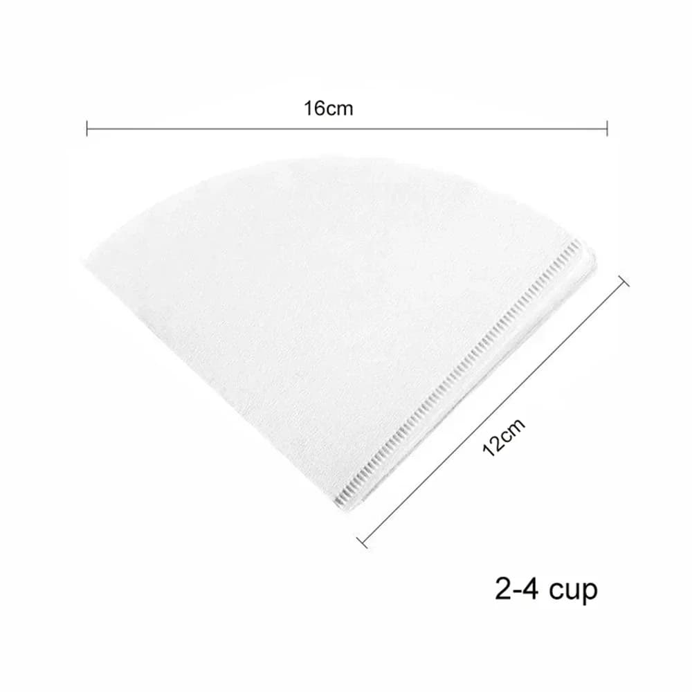 40/100-pack V60 Kaffefilter – Oblekta koniska filter för pour-over