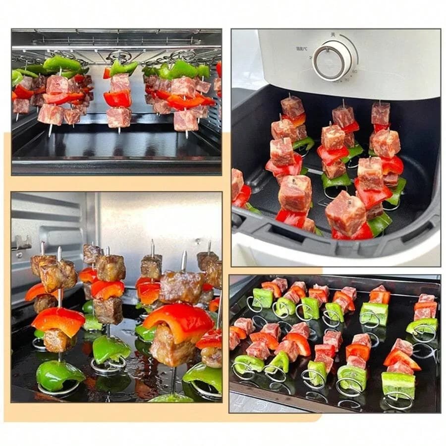 Grillspett i rostfritt stål, 10/20/30-pack