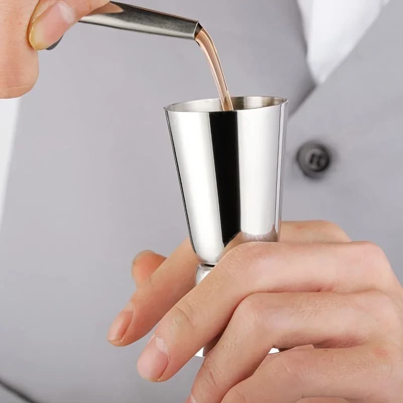 Jigger i rostfritt stål – dubbelsidigt mätglas för drinkar