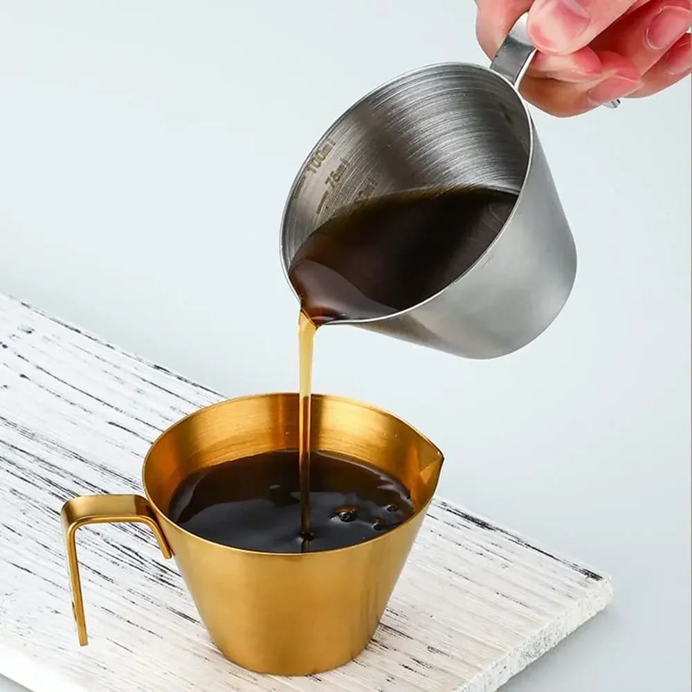 Espresso-mätbägare med skala i 304 rostfritt stål