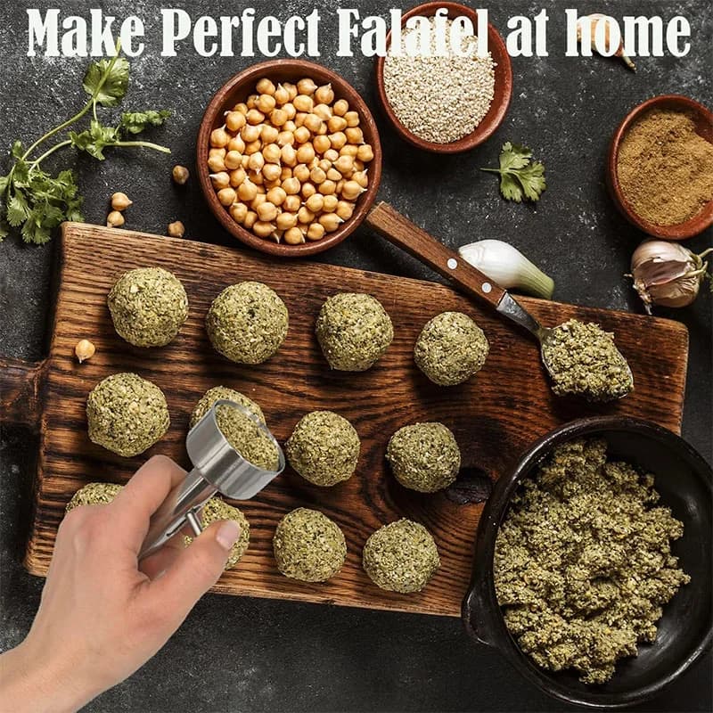 Falafelskopa i rostfritt stål – professionell falafelform