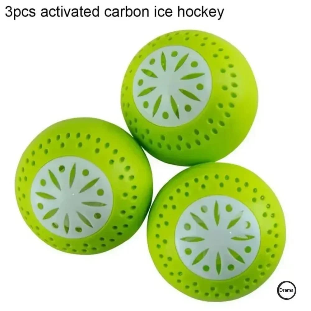 Luktborttagningsbollar för kylskåp med aktivt kol, 3-pack