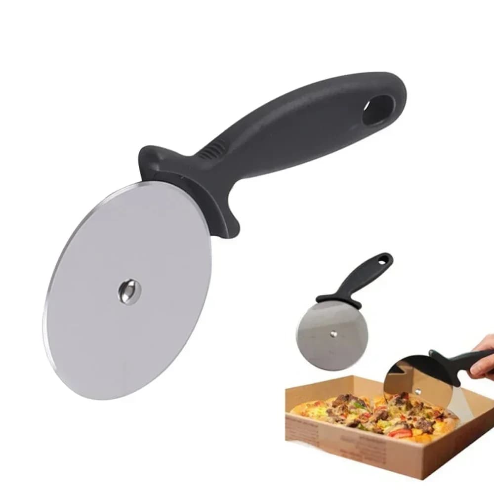 Pizzaskärare i rostfritt stål – Deg- och pizzatrisse