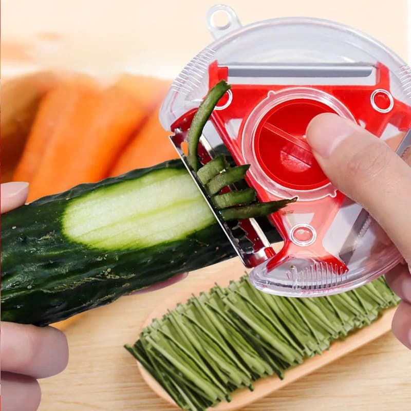 1/3-pack Magic Trio Skalarkit 3-i-1 – Skalare och strimlare för köket