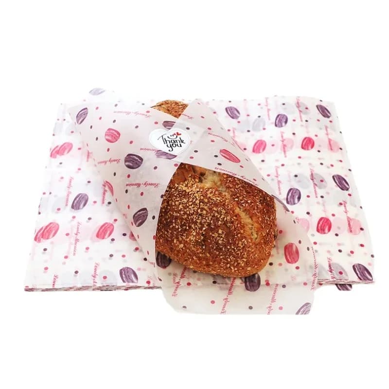 50-pack smörgåspapper i livsmedelskvalitet, fettavvisande papper för hamburgare och bakning