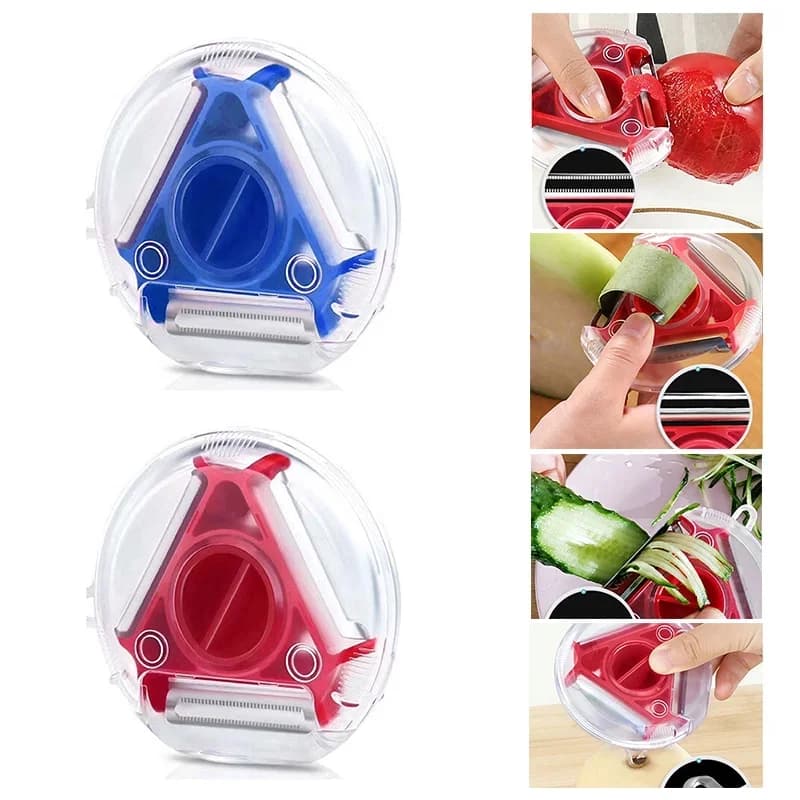 1/3-pack Magic Trio Skalarkit 3-i-1 – Skalare och strimlare för köket