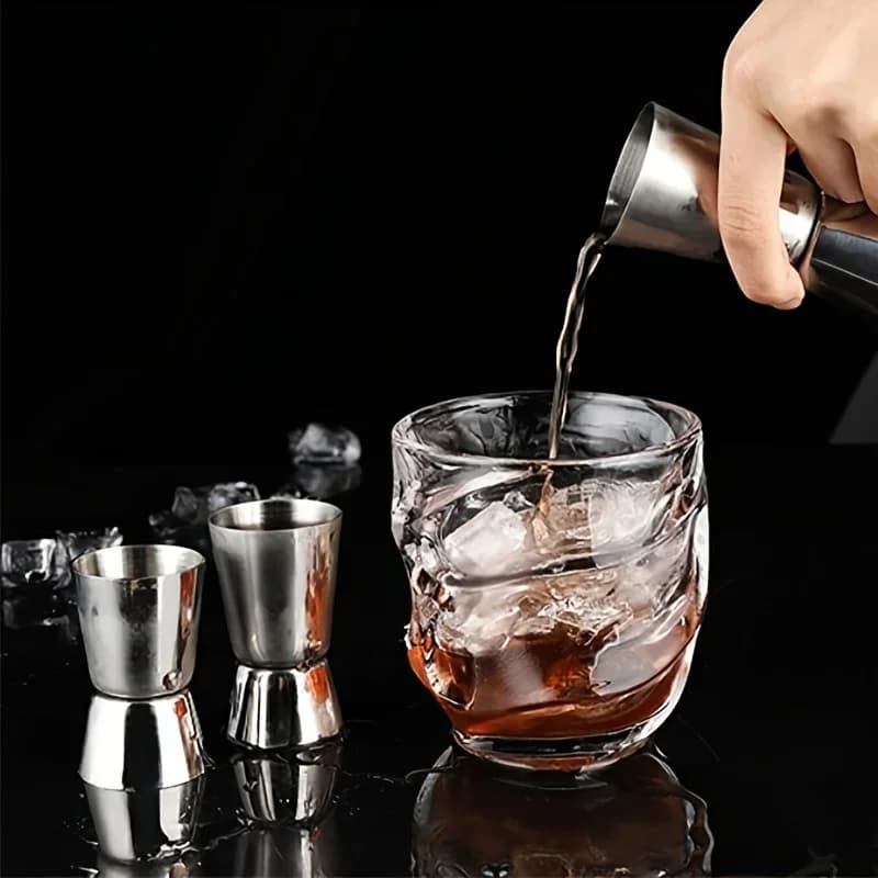 Jigger i rostfritt stål – dubbelsidigt mätglas för drinkar