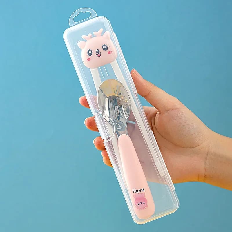 Bärbart genomskinligt bestickfodral med lock, dammtät förvaringsbox